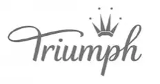 Grau-weißes Logo von LebensHeldin Unterstützer Firma Triumph